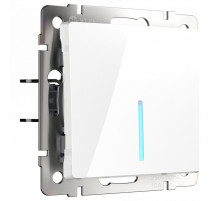 Выключатель одноклавишный проходной с подсветкой Werkel белый W1112101 4690389155079