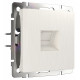Телефонная розетка Werkel RJ-11 перламутровый рифленый W1182013 4690389172731