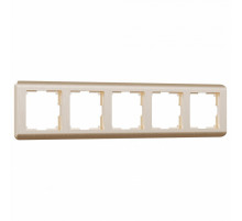 Рамка на 5 постов Werkel Stream шампань W0052111 4690389162527