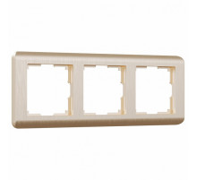 Рамка на 3 поста Werkel Stream шампань W0032111 4690389162305