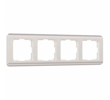 Рамка на 4 поста Werkel Stream перламутровый W0042113 4690389162503