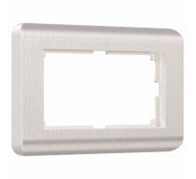 Рамка Werkel Stream для двойной розетки перламутровый W0082113 4690389162589