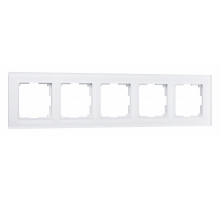 Рамка на 5 постов Werkel Favorit белый матовый W0051105 4690389160103