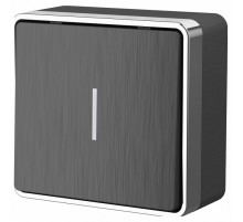 Выключатель одноклавишный с подсветкой Werkel Gallant графит рифленый W5010104 4690389163814