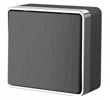 Выключатель одноклавишный Werkel Gallant графит рифленый W5010004 4690389163739