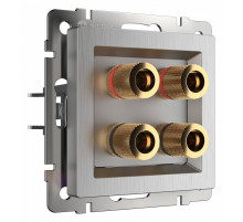 Акустическая розетка Werkel cеребряный рифленый W1185009 4690389159916