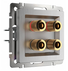 Акустическая розетка Werkel cеребряный рифленый W1185009 4690389159916