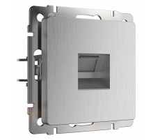Розетка Ethernet RJ-45 Werkel cеребряный рифленый W1181009 4690389159886