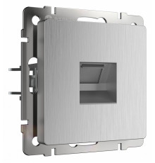 Розетка Ethernet RJ-45 Werkel cеребряный рифленый W1181009 4690389159886