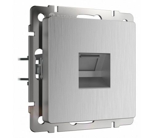 Розетка Ethernet RJ-45 Werkel cеребряный рифленый W1181009 4690389159886