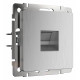 Розетка Ethernet RJ-45 Werkel cеребряный рифленый W1181009 4690389159886