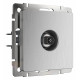 ТВ-розетка оконечная Werkel cеребряный рифленый W1183009 4690389159909