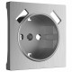 Накладка для розетки USB Werkel cеребряный рифленый W1179509 4690389159848