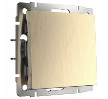 Выключатель одноклавишный проходной Werkel шампань рифленый W1112010 4690389160066