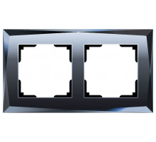 Рамка на 2 поста Werkel Diamant черный W0021208 4690389158810