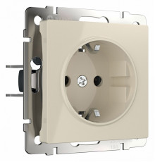Розетка с заземлением и шторками Werkel слоновая кость W1171103 4690389155758