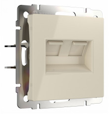 Розетка двойная Ethernet RJ-45 Werkel слоновая кость W1181103 4690389155864