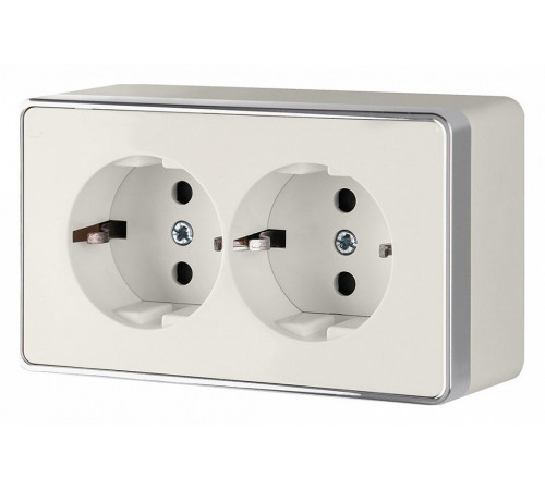 Розетка двойная с заземлением Werkel Gallant слоновая кость W5072103 4690389164668 Розетка двойная с заземлением Werkel Gallant слоновая кость W5072103 4690389164668