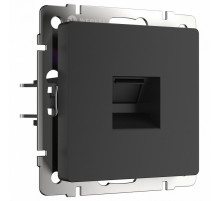 Розетка Werkel Ethernet RJ-45 черный матовый W1181008 4690389156946