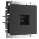 Розетка Werkel Ethernet RJ-45 черный матовый W1181008 4690389156946