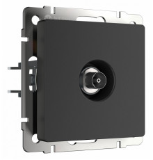 ТВ-розетка Werkel оконечная черный матовый W1183008 4690389157028