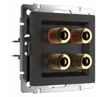 Акустическая розетка Werkel черный матовый W1185008 4690389157059