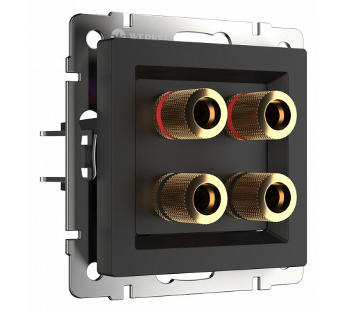 Акустическая розетка Werkel черный матовый W1185008 4690389157059