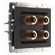 Акустическая розетка Werkel черный матовый W1185008 4690389157059