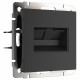 Розетка Werkel двойная Ethernet RJ-45 черный матовый W1182208 4690389157004