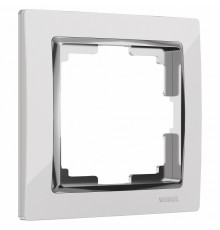 Рамка на 1 пост Werkel Snabb белый/хром W0011901 4690389160677