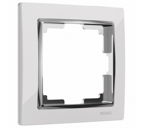 Рамка на 1 пост Werkel Snabb белый/хром W0011901 4690389160677
