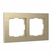 Рамка Werkel Aluminium на 2 поста шампань алюминий W0021711 4690389158148