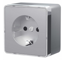 Розетка с заземлением Werkel Gallant серебряный W5071006 4690389167157