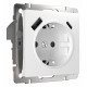 Розетка с быстрой зарядкой USB Type A+С белая W1171701 4690389176418