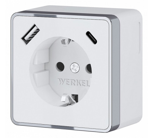 Розетка с заземлением, шторками и USB Werkel Gallant 4690389179594 W5071701 a057698 Розетка с заземлением, шторками и USB Werkel Gallant 4690389179594 W5071701 a057698