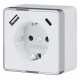 Розетка с заземлением, шторками и USB Werkel Gallant 4690389179594 W5071701 a057698