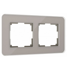 Рамка Werkel Elite на 2 поста дымчатый W0022417 4690389180699