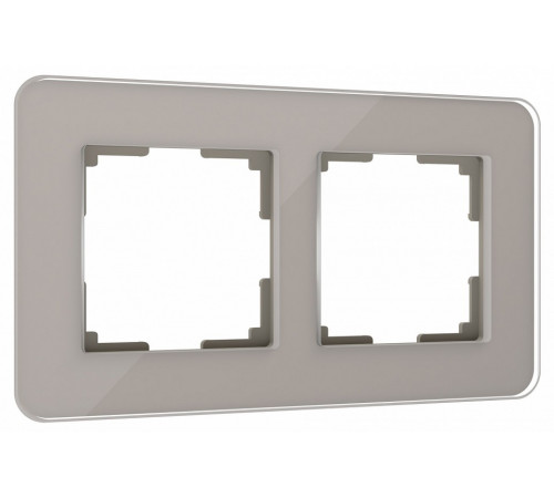 Рамка Werkel Elite на 2 поста дымчатый W0022417 4690389180699 Рамка Werkel Elite на 2 поста дымчатый W0022417 4690389180699