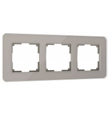 Рамка Werkel Elite на 3 поста дымчатый W0032417 4690389180750