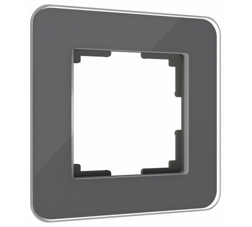 Рамка из стекла на 1 пост Werkel Elite графит 4690389180675 W0012440