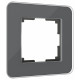 Рамка из стекла на 1 пост Werkel Elite графит 4690389180675 W0012440