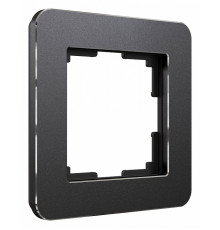 Рамка на 1 пост Werkel Platinum черный алюминий 4690389184420 W0012608