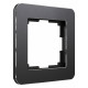 Рамка на 1 пост Werkel Platinum черный алюминий 4690389184420 W0012608