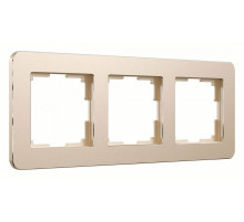 Рамка на 3 поста Werkel Platinum шампань 4690389184499 W0032611