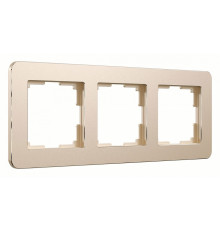 Рамка на 3 поста Werkel Platinum шампань 4690389184499 W0032611