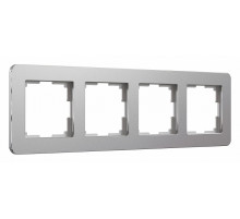 Рамка на 4 поста Werkel Platinum алюминий 4690389184505 W0042606
