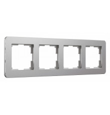 Рамка на 4 поста Werkel Platinum алюминий 4690389184505 W0042606