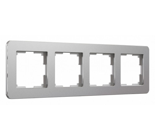 Рамка на 4 поста Werkel Platinum алюминий 4690389184505 W0042606