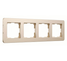 Рамка на 4 поста Werkel Platinum шампань 4690389184529 W0042611