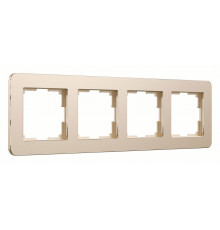Рамка на 4 поста Werkel Platinum шампань 4690389184529 W0042611